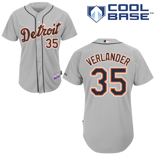 Best Detroit Tigers 35 Justin Verlander Gray Cool Base MLB Jersey Baseball MLB Jerseys
